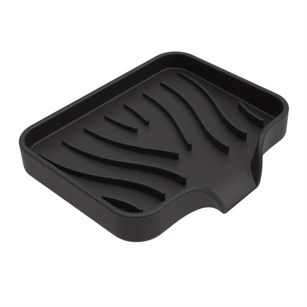 Silicone Soap Dish Reusable Soap Holder Black