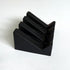 Silicone Soap Dish Angled Self-Draining Black