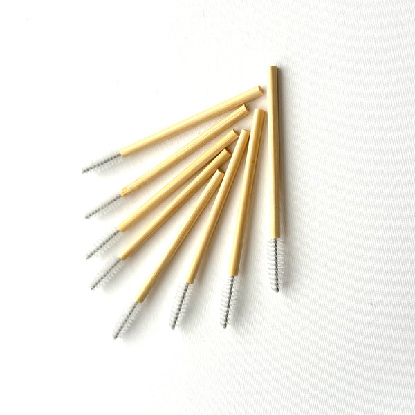 Bamboo Mascara Wands Eco-Friendly Pack of 25 Clear