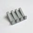 Silicone Soap Dish Angled Self-Draining Light Gray