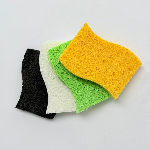 Compostable Cellulose Sponges Multi Pack Set of 4