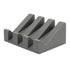 Silicone Soap Dish Angled Self-Draining Dark Gray