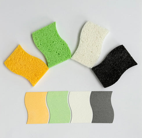 Compostable Cellulose Sponges Multi Pack Set of 4