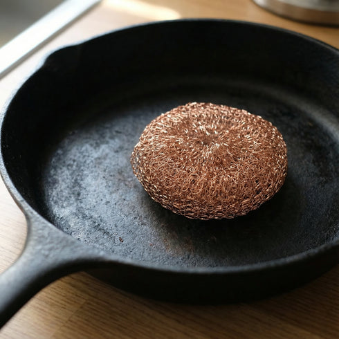 Copper Pot Scrubber Eco-Friendly 3.25" | Plastic-Free Cleaning