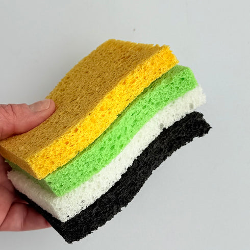 Compostable Cellulose Sponges Multi Pack Set of 4