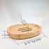 Oval Bamboo Soap Dish with Drainage Slots