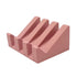 Silicone Soap Dish Angled Self-Draining Dusty Rose