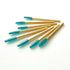 Bamboo Mascara Wands Eco-Friendly Pack of 25 Teal