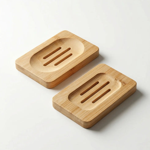 Reversible Bamboo Soap Dish