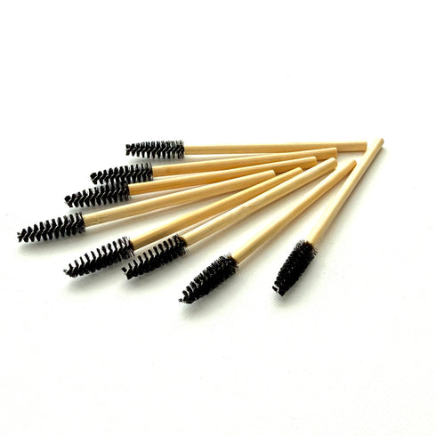 Bamboo Mascara Wands Eco-Friendly Pack of 25 Black