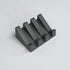 Silicone Soap Dish Angled Self-Draining Dark Gray