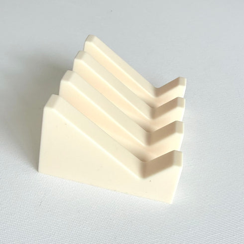 Silicone Soap Dish Angled Self-Draining Cream