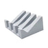 Silicone Soap Dish Angled Self-Draining Light Gray