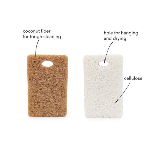 Coconut and Cellulose Biodegradable Dish Scrubber Sponge