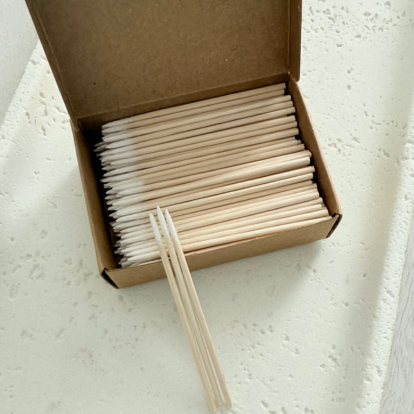 Bamboo Cotton Swabs with Pointy Tip
