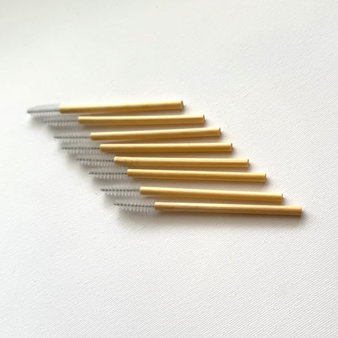 Bamboo Mascara Wands Eco-Friendly Pack of 25 Clear