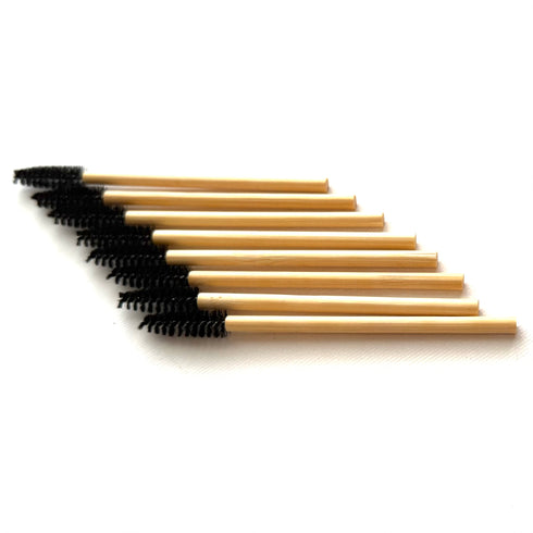 Bamboo Mascara Wands Eco-Friendly Pack of 25 Black
