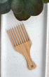 Natural Bamboo Hair Pick | Plastic Free