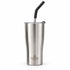 Heritage 20 oz insulated tumbler in brushed stainless steel with lid and stainless steel straw, wholesale