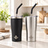 Heritage 20 oz stainless steel tumbler set on a kitchen counter