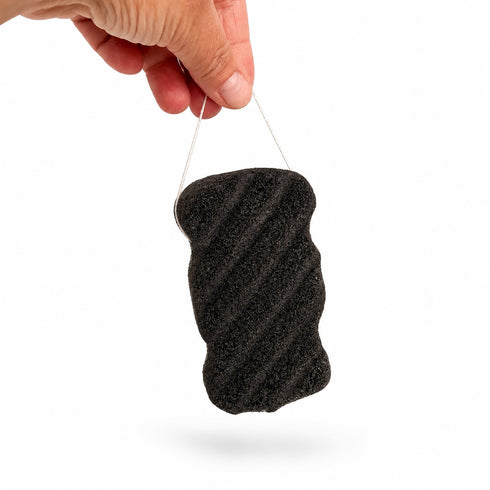 Natural Organic Konjac Body Sponge | Charcoal