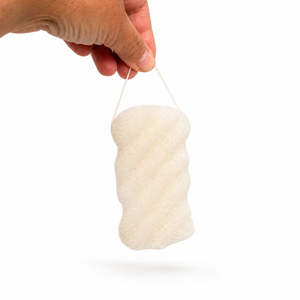 Natural Organic Konjac Body Sponge | White