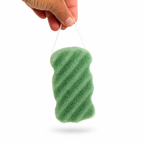 Natural Organic Konjac Body Sponge | Green