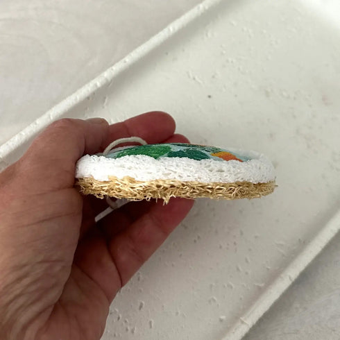 All-Natural Double-Sided Pop-Up Sponge – Eco-Friendly Cleaning Made Easy