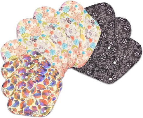 Cloth Reusable Period Pads (Set of 10)