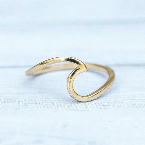 Pura Vida Wave Ring - Gold