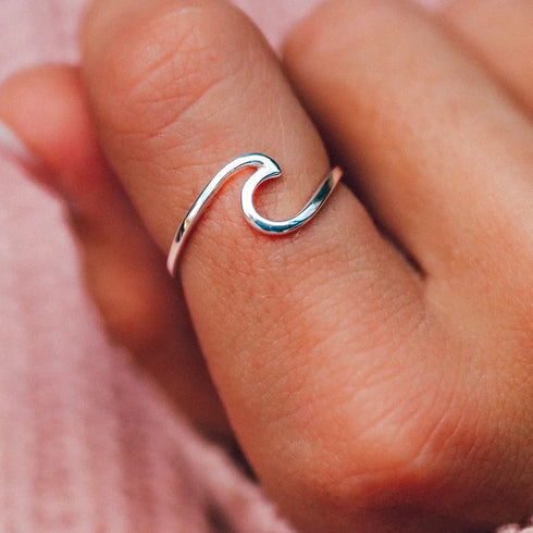 Pura Vida Wave Ring - Silver