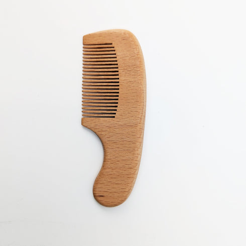 Compact Wooden Hair Comb – 100% Natural Beechwood