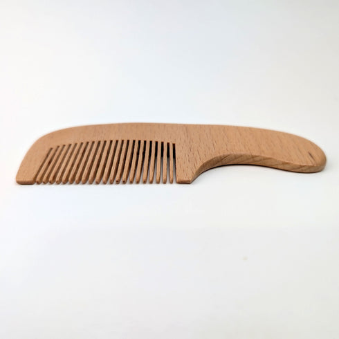 Compact Wooden Hair Comb – 100% Natural Beechwood