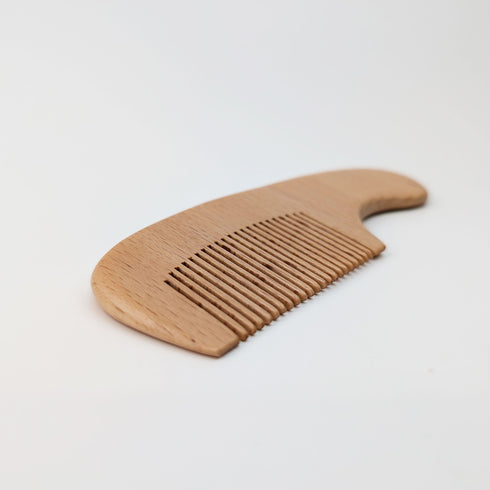 Compact Wooden Hair Comb – 100% Natural Beechwood