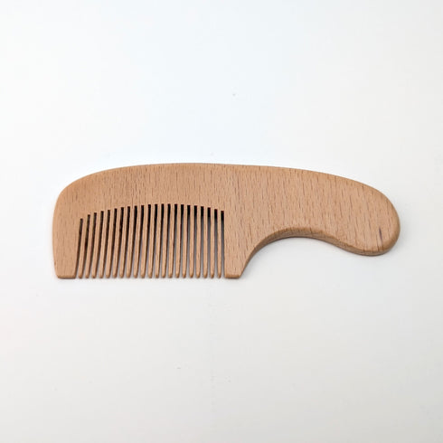 Compact Wooden Hair Comb – 100% Natural Beechwood