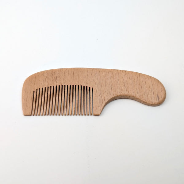 Compact Wooden Hair Comb – 100% Natural Beechwood