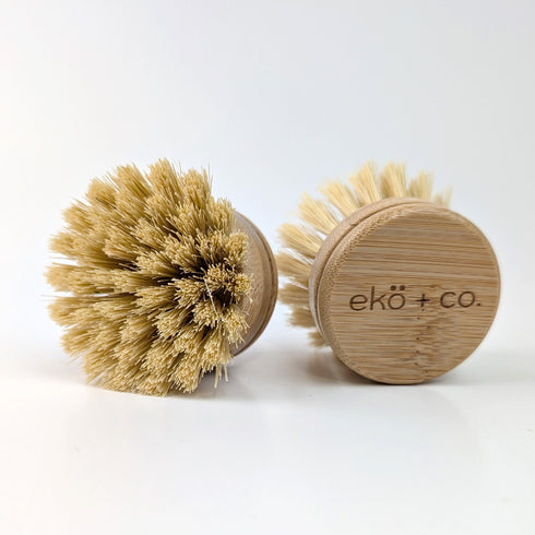 bamboo brush replacement head with sisal bristles wholesale