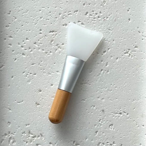 Mini Spa Face Mask Applicator – Silicone & Wood