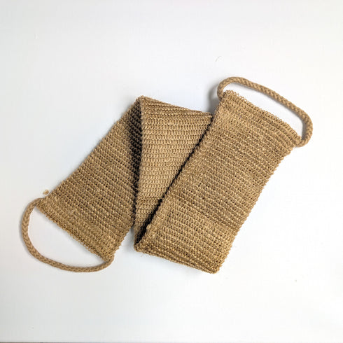 Natural Jute Back Scrubber Belt – Eco Exfoliating Shower Strap