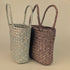 Mini Woven Seagrass Tote – Natural & Brown (Kids' Size)
