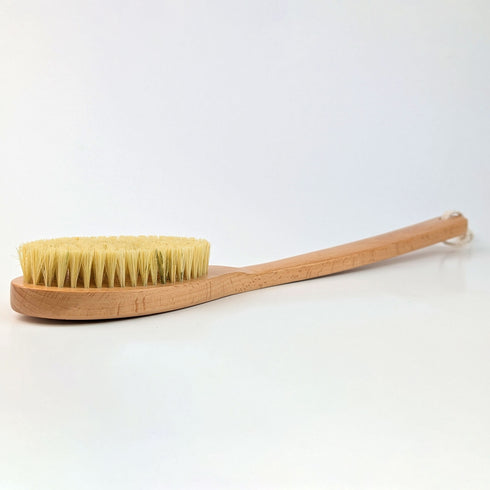 Long-Handled Birchwood Body Brush – Natural Exfoliation