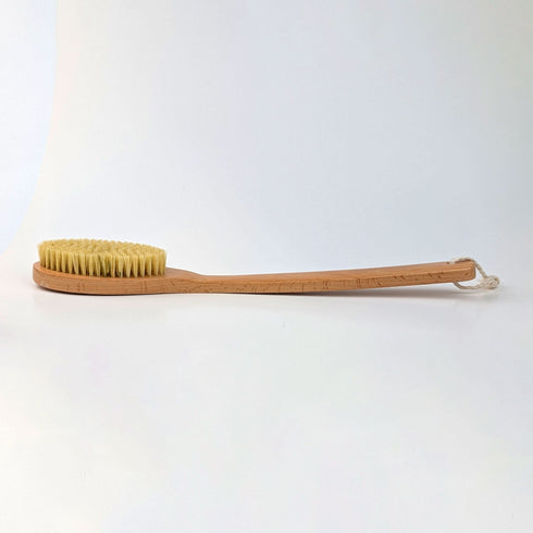 Long-Handled Birchwood Body Brush – Natural Exfoliation