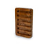 teak wood soap dish - waterfall
