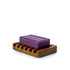teak wood soap dish - waterfall