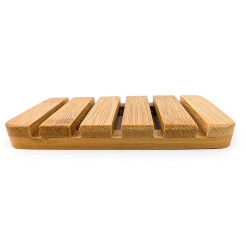 XL Natural Bamboo Slatted Soap Dish