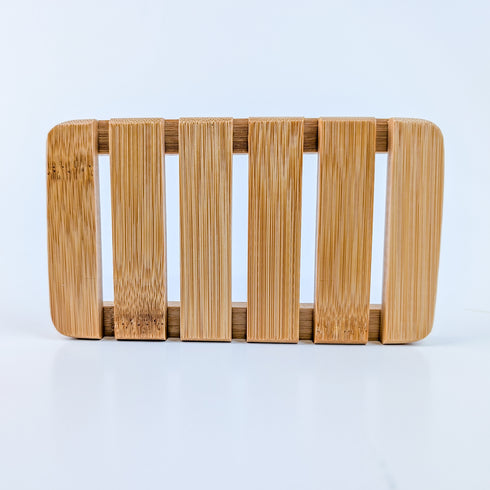 XL Natural Bamboo Slatted Soap Dish