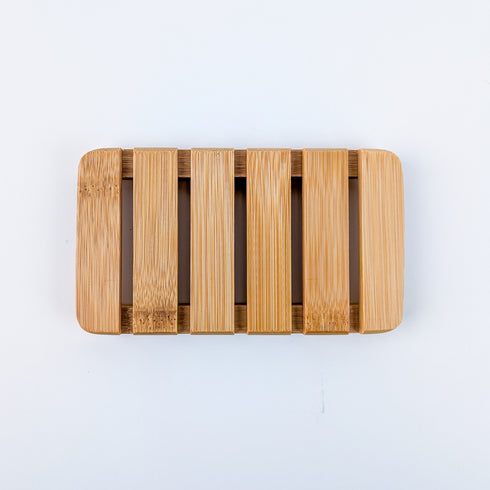 XL Natural Bamboo Slatted Soap Dish