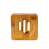 Eco-Friendly Bamboo Soap Dish - Natural Ribbed Design