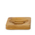 Eco-Friendly Bamboo Soap Dish - Natural Ribbed Design