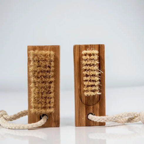 Eco-Friendly Wooden Nail Brush with Natural Bristles